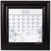 Small Floral Calendar Board Framed Black Wood