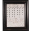 Medium Contrast Calendar Board Framed Wood Black