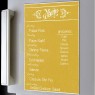 Dry Erase Menu Magnet Yellow