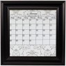 Small Gray Calendar Board Framed Black