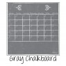 Monthly Fridge Calendar Decal Gray