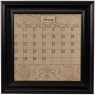 Small Mocha Calendar Board Framed Black