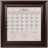 Small Contrast Calendar Board Framed Brown