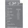 Dry Erase Menu Decal Gray