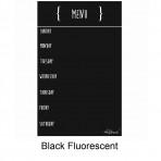 Dry Erase Menu Magnet Black Fluorescent