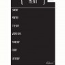 Dry Erase Menu Decal Black Fluorescent