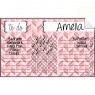 Chore Chart Decal Herringbone Pink