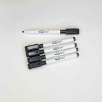 Black Fine Tip Dry Erase Markers Set of 5