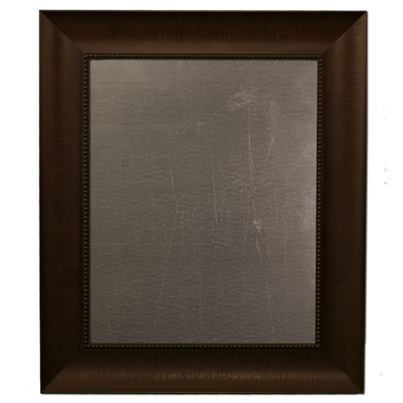 Medium Metal Board Framed Bead Brown