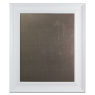 Medium Metal Board Framed White New