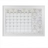 XL Gray Calendar Framed White