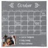 Monthly/Weekly Calendar Magnet Set: Gray Chalkboard