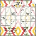 Monthly/Weekly Calendar Wall Decal Set: Aztec