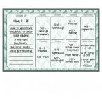 Weekly Calendar Magnet + Marker Set: Teal Herringbone