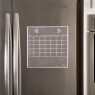 Monthly Calendar Magnet (Gray Chalkboard)+ Marker 4 Pack