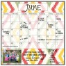 Monthly Calendar Magnet (Aztec)+ Marker 4 Pack