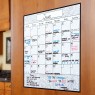 15″ x 15″ Monthly Calendar Decal: Paisley